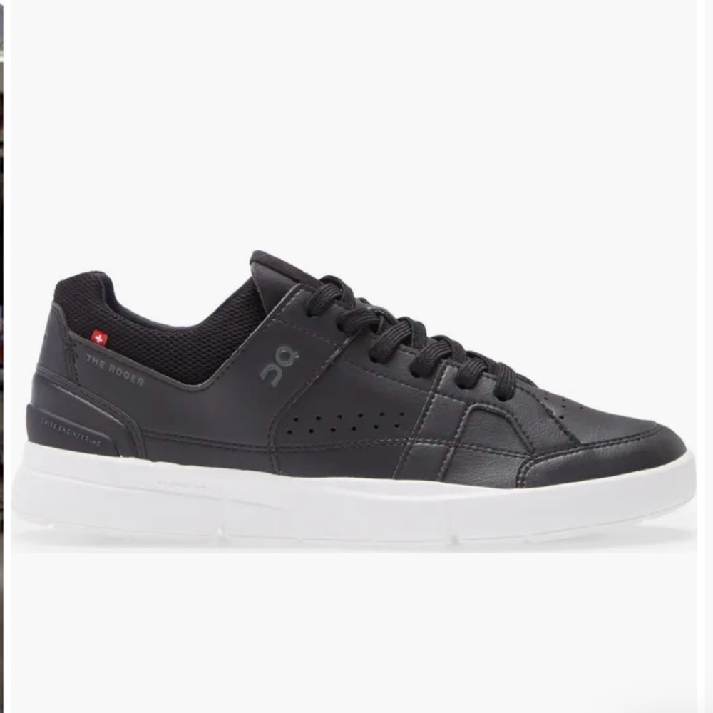 On Running Men's Roger Black and White Sneakers